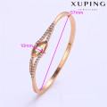 50797 conceptions de bracelets plaqués or Xuping dubai, dernière conception bracelets plaqués or 1 gramme